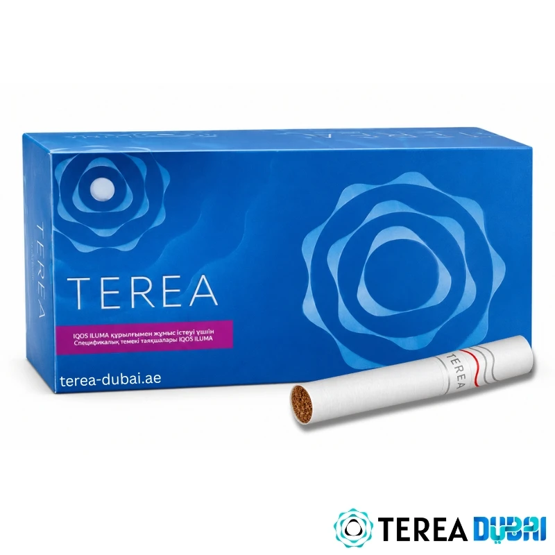 TEREA Tidal Pearl Kazakhstan pack of 20 sticks, rounded toasted tobacco with gentle woody and tea notes, in Dubai