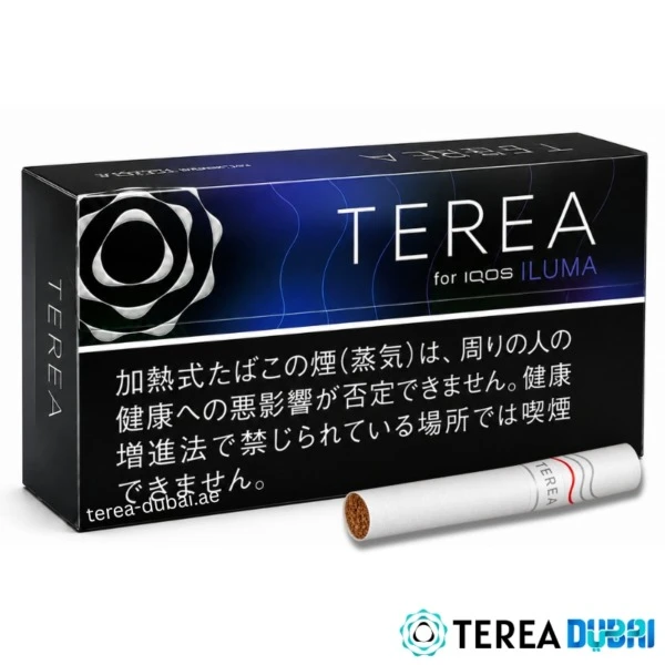 TEREA Black Purple Menthol Japan pack of 20 sticks, strong menthol with a full blueberry aroma, in Dubai