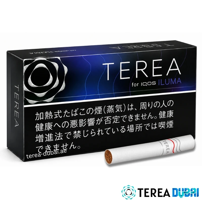 TEREA Black Purple Menthol Japan pack of 20 sticks, strong menthol with a full blueberry aroma, in Dubai