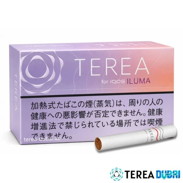 TEREA Fusion Menthol Japan pack of 20 sticks, refreshing menthol with lavender and pear aroma, in Dubai