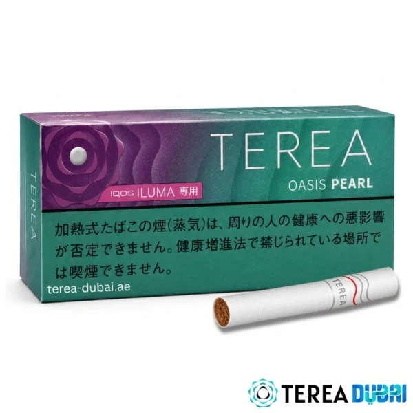 TEREA Oasis Pearl Japan pack of 20 sticks, refreshing menthol, passionfruit on click, in Dubai