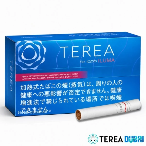 TEREA Rich Regular Japan pack of 20 sticks, roasted tobacco with a malt aroma, in Dubai