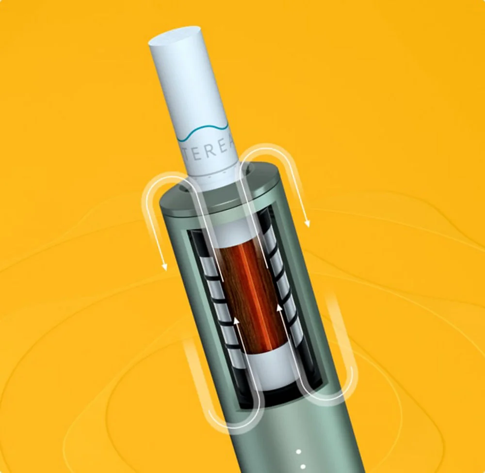 Cutaway of a TEREA stick inside an ILUMA holder